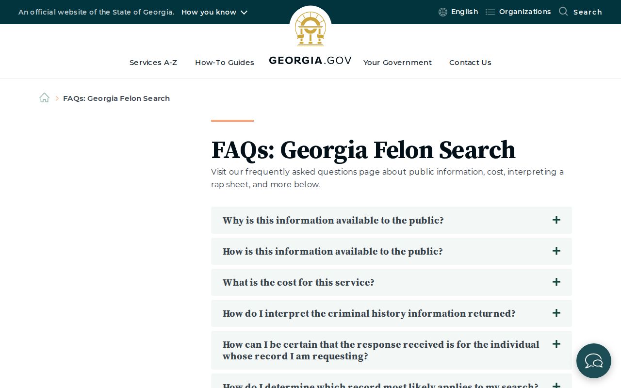 Jeff Davis County criminal history Georgia Felon Search fee guidance