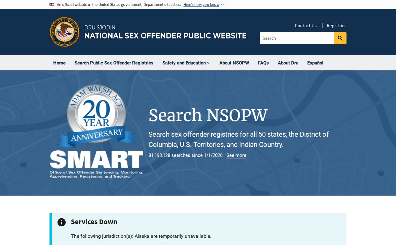 Jeff Davis County sex offender check national NSOPW search